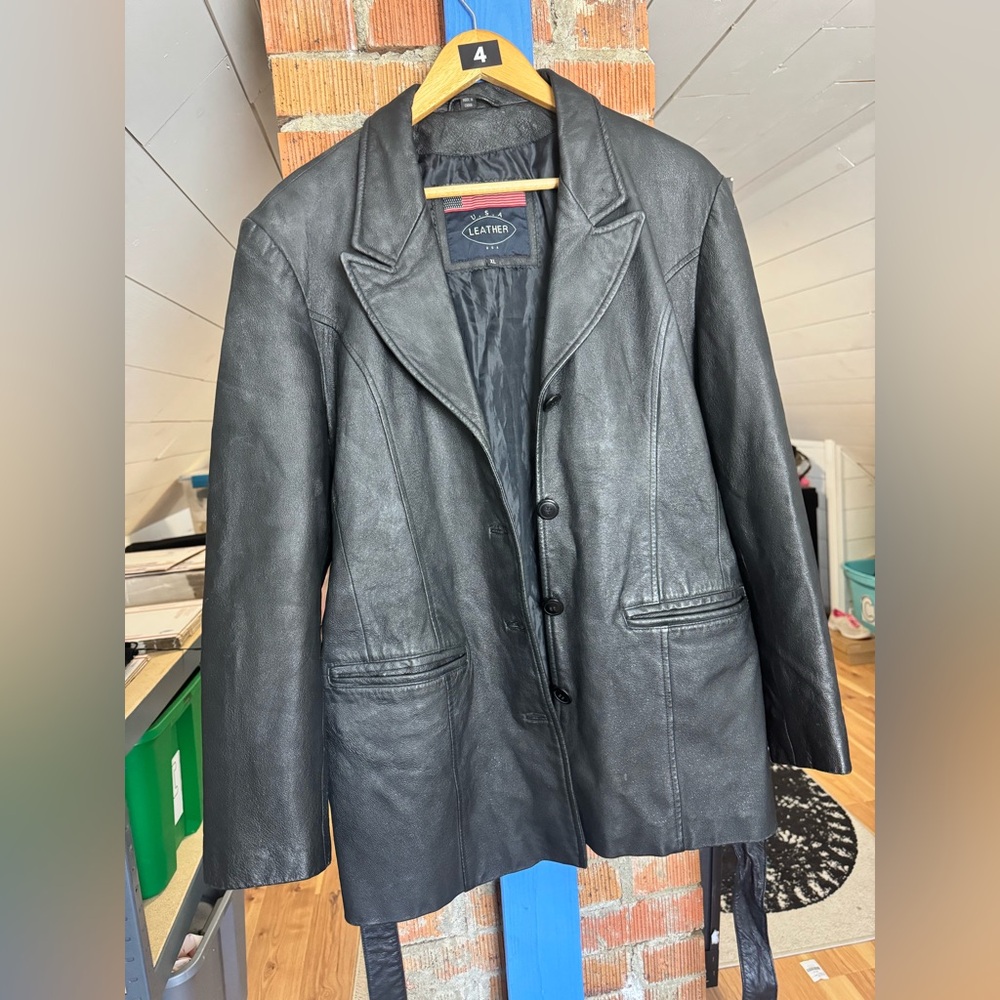 Vintage USA Made Leather Jacket